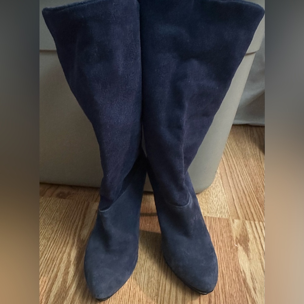 INC International Concepts Dark Blue Over the Knee Boots